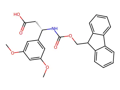 Fmoc-(R)-3-Amino-3-(3,5-dimethoxy-phenyl)-propionic acid structure