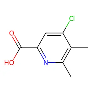 4-Chloro-5,6-dimethylpyridine-2-carboxylic acid structure
