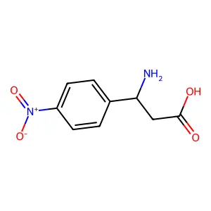(s)-3-Amino-3-(4-nitrophenyl)propanoic acid structure