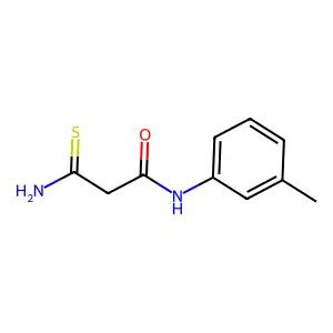 2-carbamothioyl-N-(3-methylphenyl)acetamide structure