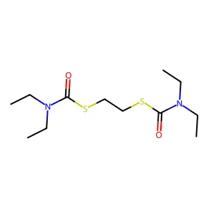 S-[2-(diethylcarbamoylsulfanyl)ethyl] N,N-diethylcarbamothioate structure