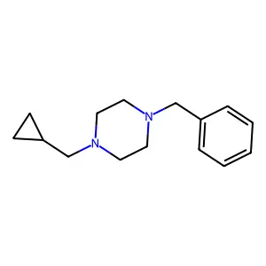 1-Benzyl-4-(cyclopropylmethyl)piperazine structure