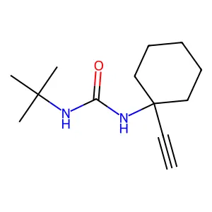 N-(tert-butyl)-N'-(1-ethynylcyclohexyl)urea structure