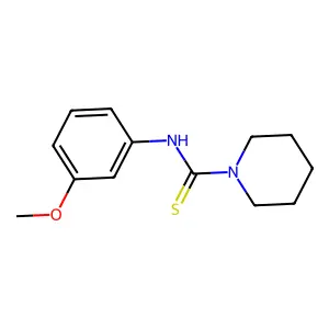N-(3-methoxyphenyl)piperidine-1-carbothioamide structure
