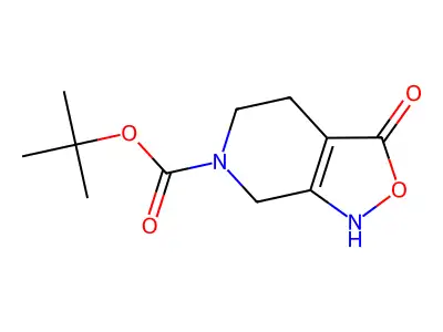 Tert-butyl 3-oxo-1,4,5,7-tetrahydro-[1,2]oxazolo[3,4-c]pyridine-6-carboxylate structure