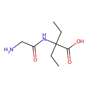 2-[(氨基乙酰基)氨基]-2-乙基丁酸 structure