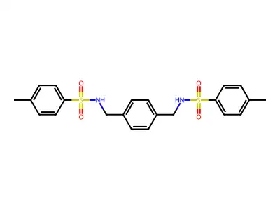 1,4-bis[N-(4-tolylsulfonyl)aminomethyl]benzene structure