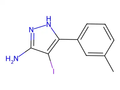 4-Iodo-5-(m-tolyl)-1H-pyrazol-3-amine structure