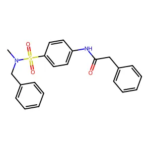 N-(4-{[benzyl(methyl)amino]sulfonyl}phenyl)-2-phenylacetamide structure