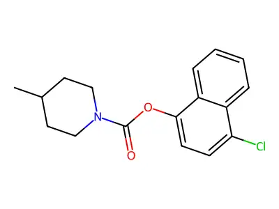 4-Chloronaphthalen-1-yl 4-methylpiperidine-1-carboxylate structure