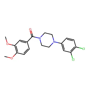 (4-(3,4-Dichlorophenyl)piperazin-1-yl)(3,4-dimethoxyphenyl)methanone structure