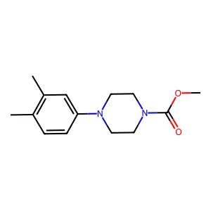 Methyl 4-(3,4-dimethylphenyl)piperazine-1-carboxylate structure
