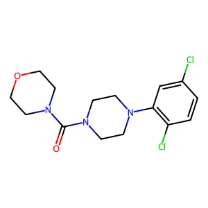(4-(2,5-Dichlorophenyl)piperazin-1-yl)(morpholino)methanone structure