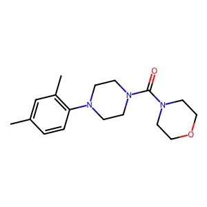 (4-(2,4-Dimethylphenyl)piperazin-1-yl)(morpholino)methanone structure