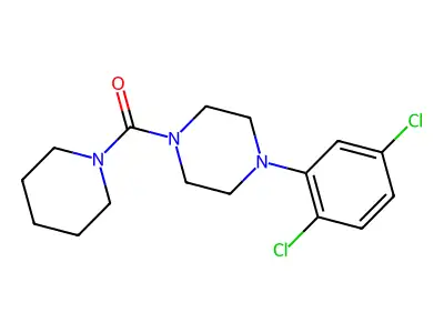 1-(2,5-Dichlorophenyl)-4-(piperidine-1-carbonyl)piperazine structure