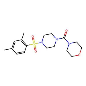 [4-(2,4-Dimethyl-benzenesulfonyl)-piperazin-1-yl]-morpholin-4-yl-methanone structure