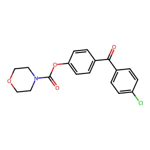 4-(4-Chlorobenzoyl)phenyl morpholine-4-carboxylate structure