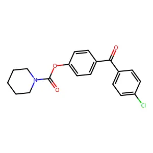 4-(4-Chlorobenzoyl)phenyl piperidine-1-carboxylate structure