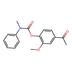 4-Acetyl-2-methoxyphenyl methyl(phenyl)carbamate structure