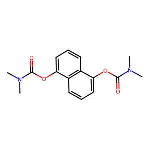 5-[(dimethylcarbamoyl)oxy]naphthalen-1-yl N,N-dimethylcarbamate structure