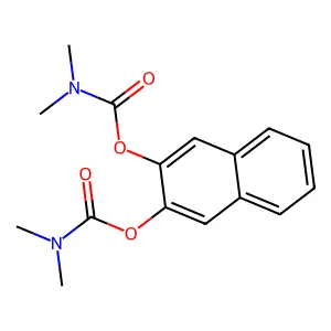 3-[(dimethylcarbamoyl)oxy]naphthalen-2-yl N,N-dimethylcarbamate structure