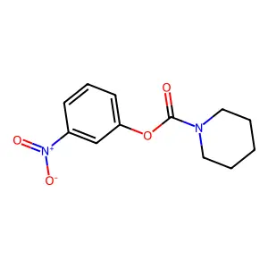 3-Nitrophenyl piperidine-1-carboxylate structure