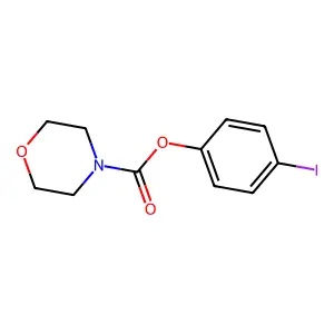 4-Iodophenyl morpholine-4-carboxylate structure