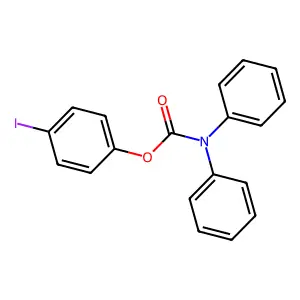 4-iodophenyl N,N-diphenylcarbamate structure