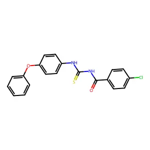 4-chloro-N-[(4-phenoxyphenyl)carbamothioyl]benzamide structure