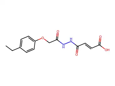 (E)-4-{2-[2-(4-Ethylphenoxy)acetyl]hydrazino}-4-oxo-2-butenoic acid structure
