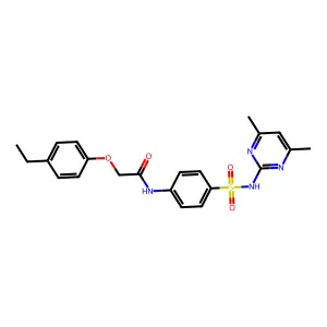 N-{4-[(4,6-dimethylpyrimidin-2-yl)sulfamoyl]phenyl}-2-(4-ethylphenoxy)acetamide structure