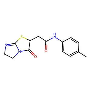 N-(4-methylphenyl)-2-(3-oxo-5,6-dihydroimidazo[2,1-b]thiazol-2-yl)acetamide structure