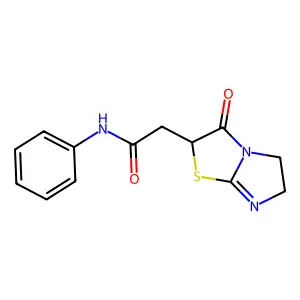 2-(3-oxo-2,3,5,6-tetrahydroimidazo[2,1-b][1,3]thiazol-2-yl)-N-phenylacetamide structure