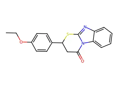 2-(4-Ethoxyphenyl)-2,3-dihydro-[1,3]thiazino[3,2-a]benzimidazol-4-one structure