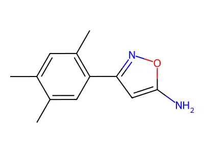 3-(2,4,5-Trimethylphenyl)-1,2-oxazol-5-amine structure
