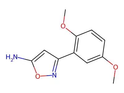 3-(2,5-Dimethoxyphenyl)-1,2-oxazol-5-amine structure