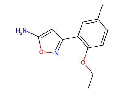 3-(2-Ethoxy-5-methylphenyl)isoxazol-5-amine structure
