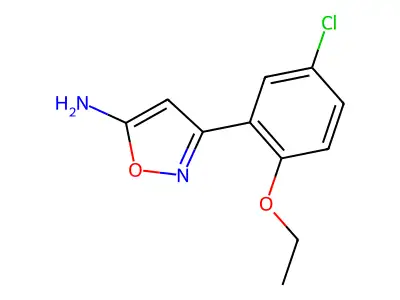 3-(5-Chloro-2-ethoxyphenyl)-1,2-oxazol-5-amine structure