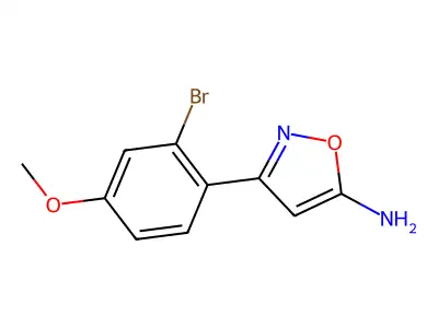 3-(2-Bromo-4-methoxyphenyl)-1,2-oxazol-5-amine structure