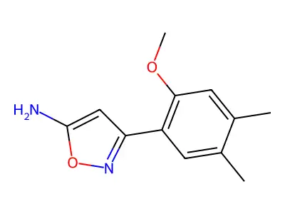3-(2-Methoxy-4,5-dimethylphenyl)-1,2-oxazol-5-amine structure