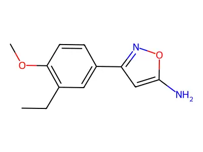 3-(3-Ethyl-4-methoxyphenyl)isoxazol-5-amine structure