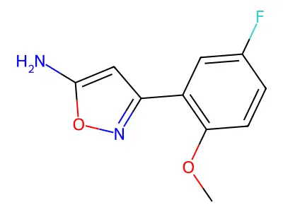 3-(5-Fluoro-2-methoxyphenyl)-1,2-oxazol-5-amine structure