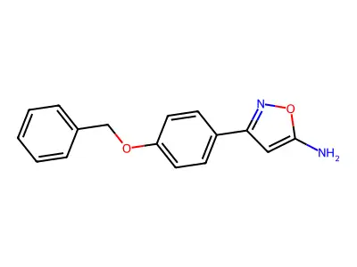 3-[4-(Benzyloxy)phenyl]-1,2-oxazol-5-amine structure