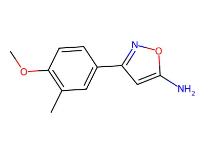 3-(4-Methoxy-3-methylphenyl)-1,2-oxazol-5-amine structure