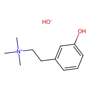 Ammonium, (m-hydroxyphenethyl)trimethyl-, hydroxide structure