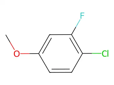 1-Chloro-2-fluoro-4-methoxybenzene structure