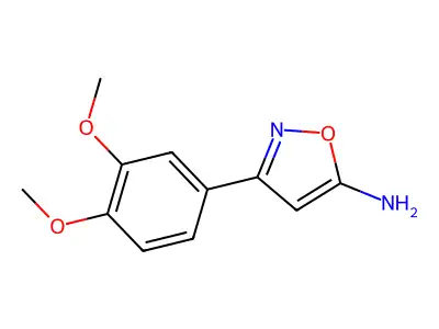 3-(3,4-Dimethoxyphenyl)-1,2-oxazol-5-amine structure