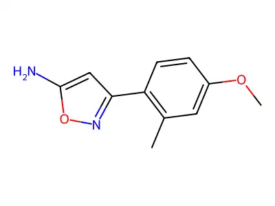 3-(4-Methoxy-2-methylphenyl)-1,2-oxazol-5-amine structure