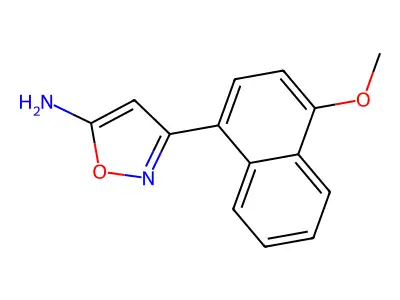 3-(4-Methoxynaphthalen-1-yl)-1,2-oxazol-5-amine structure