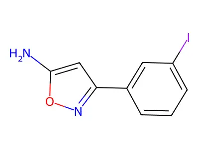 5-Amino-3-(3-iodophenyl)isoxazole structure